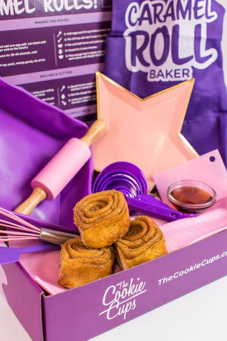 Caramel Roll Making Kit by The Cookie Cups, Cinnamon Rolls, Baking Set